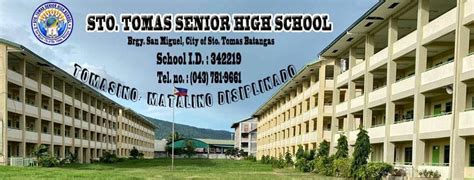 sto tomas senior high school|Sto. Tomas Senior High School .